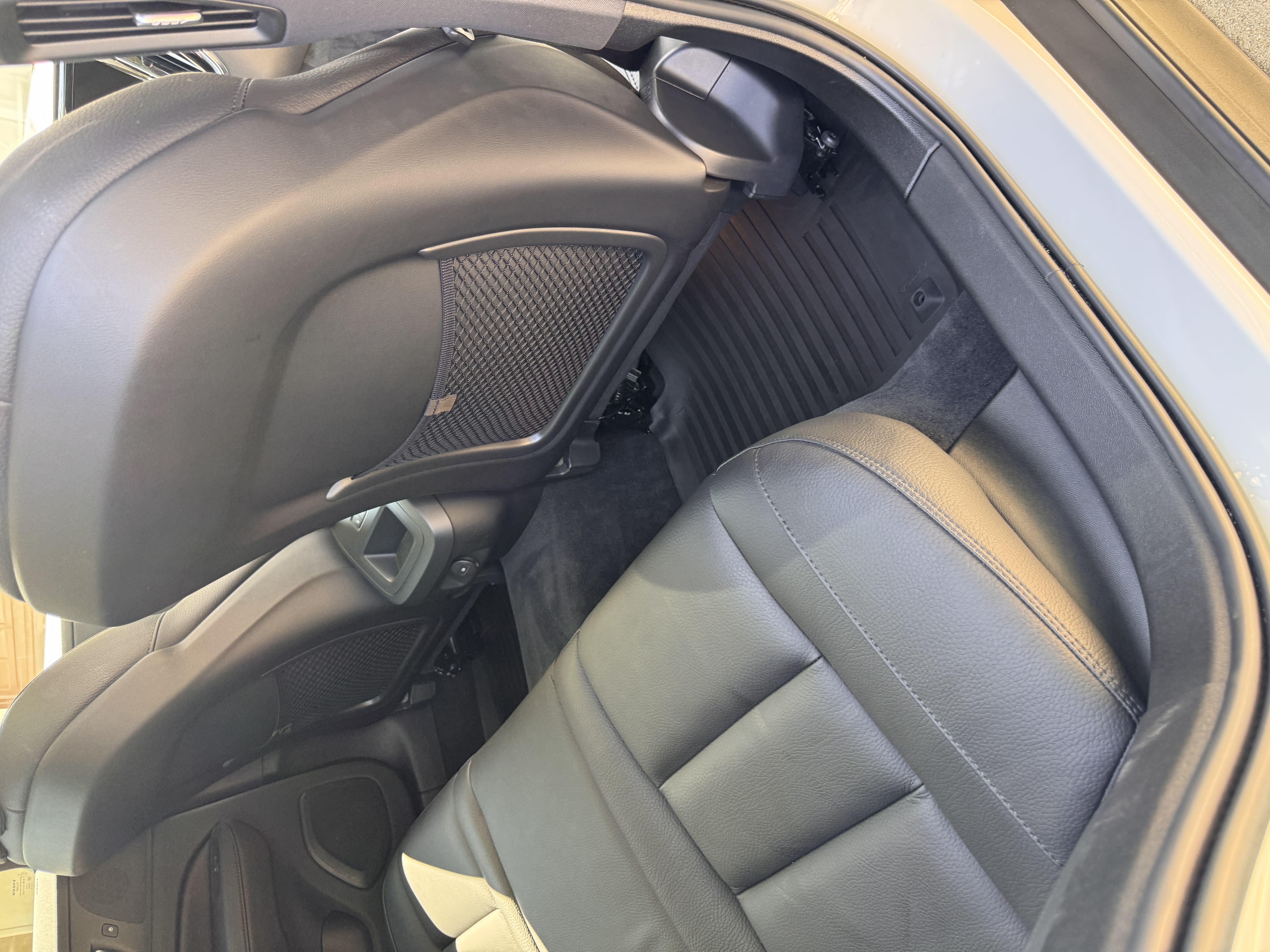Freshly cleaned rear seating and floor area